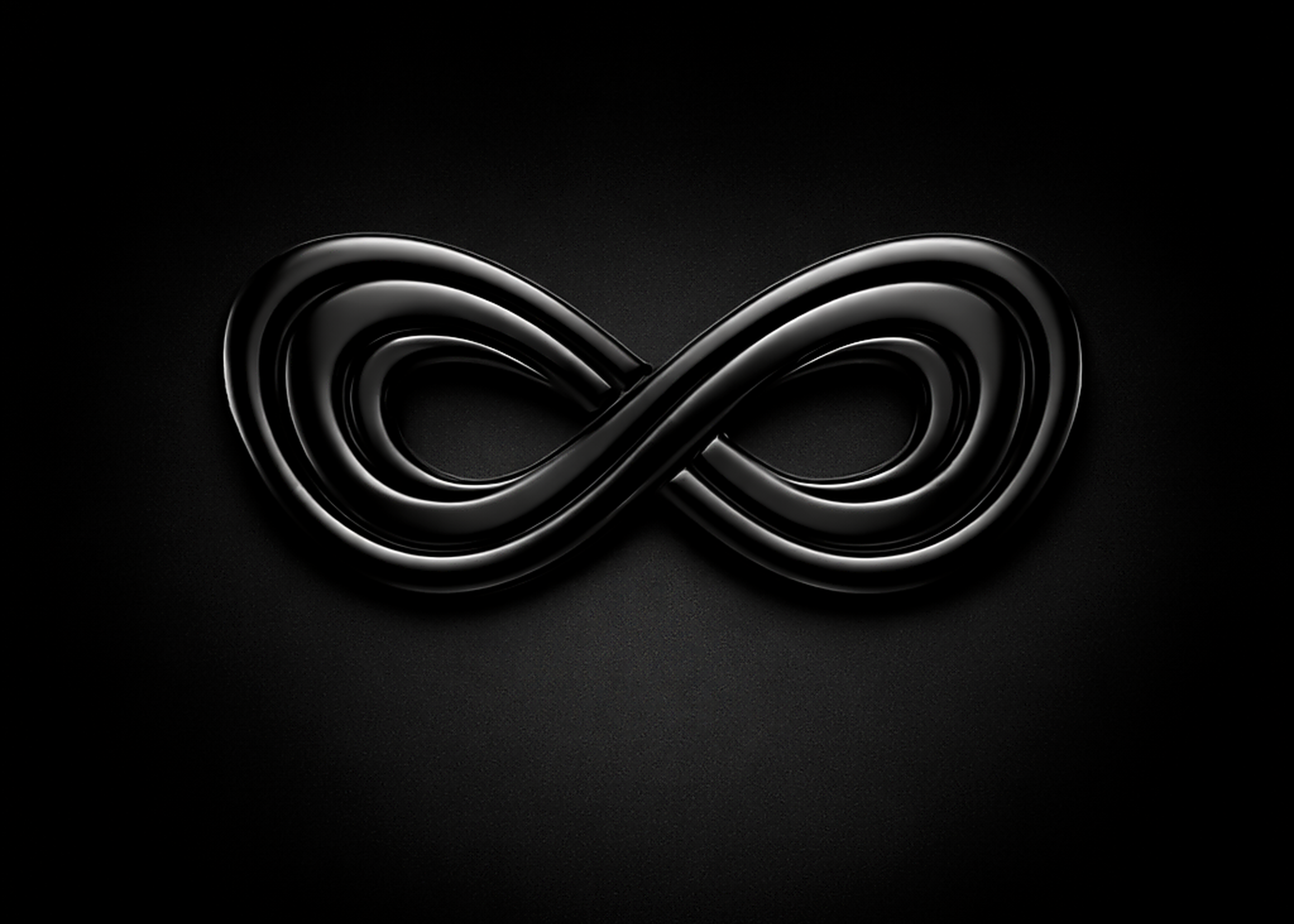 KAOS.INC Black logo on Black Background